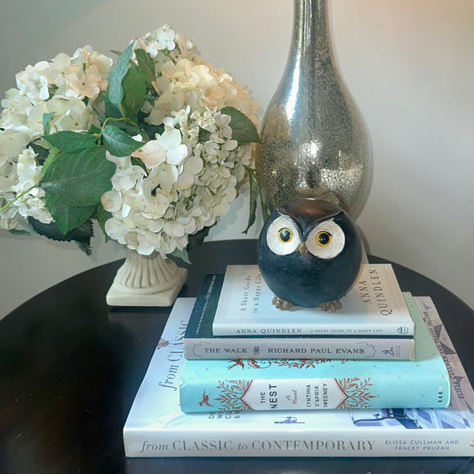 Round Ball Resin Owl 4"