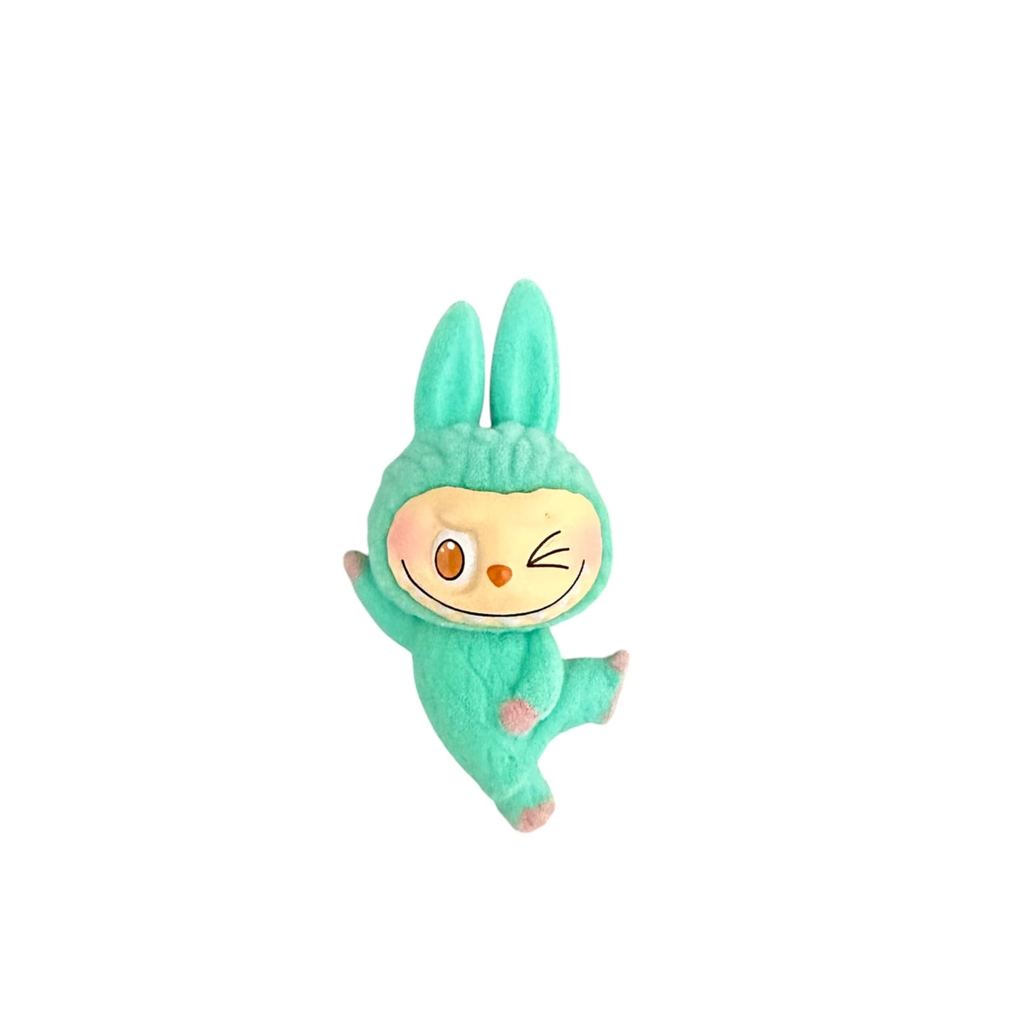 Flocked Mini Yoga Pose Labubu Figurines