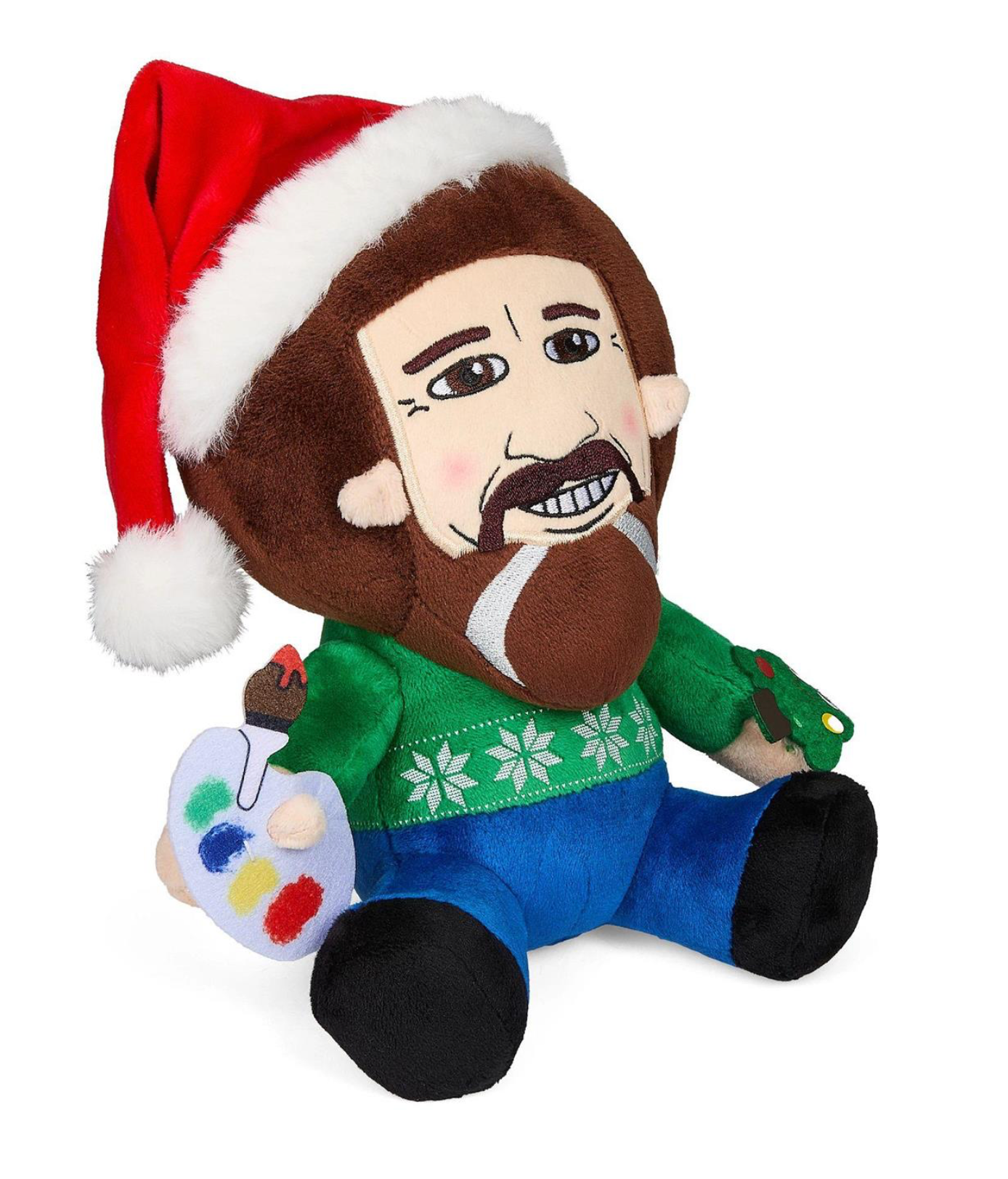 Santa Bob Ross Phunny Plush