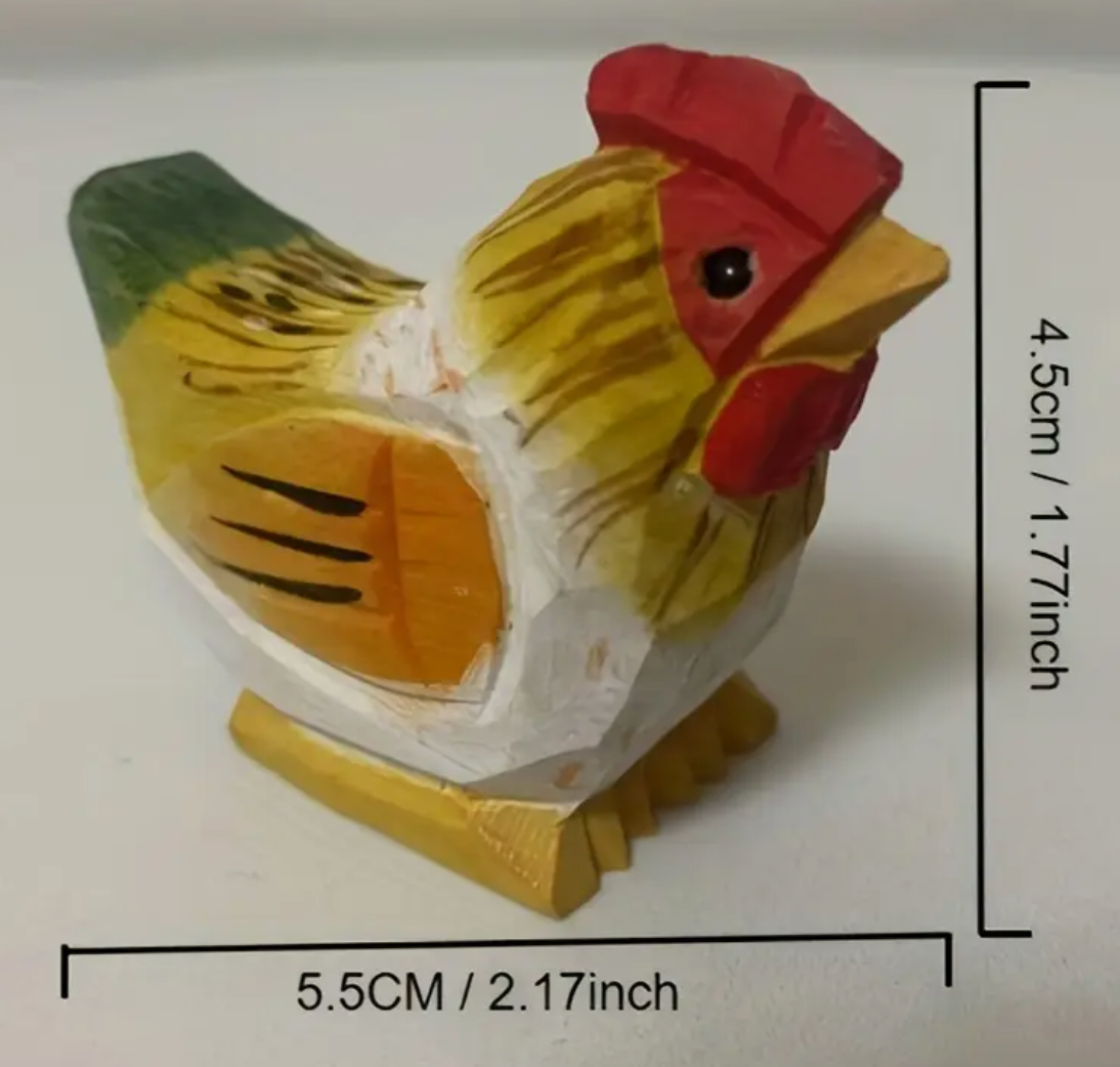 Hand Crafted Wooden Rooster