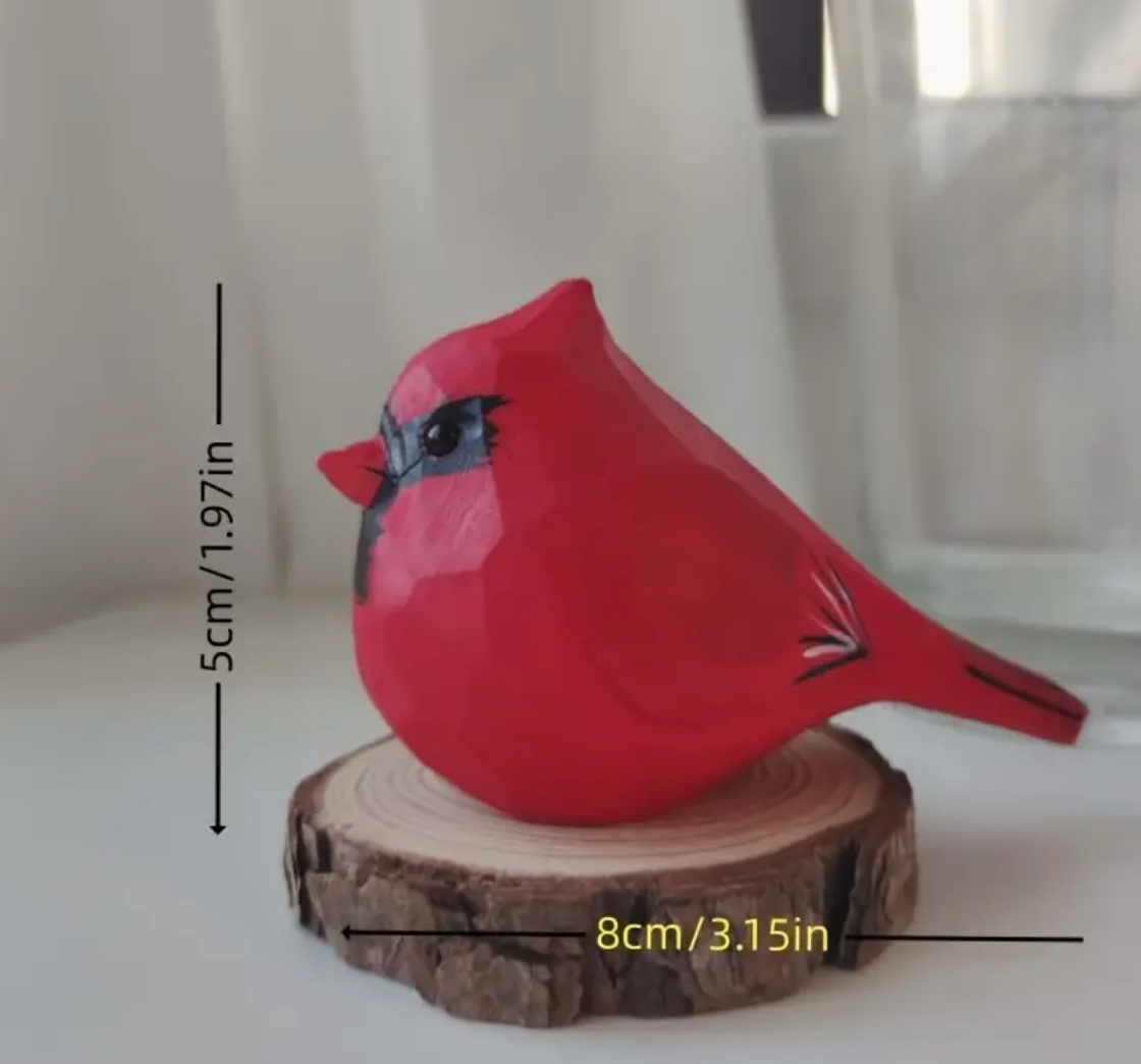 Hand Crafted Wooden Cardinals