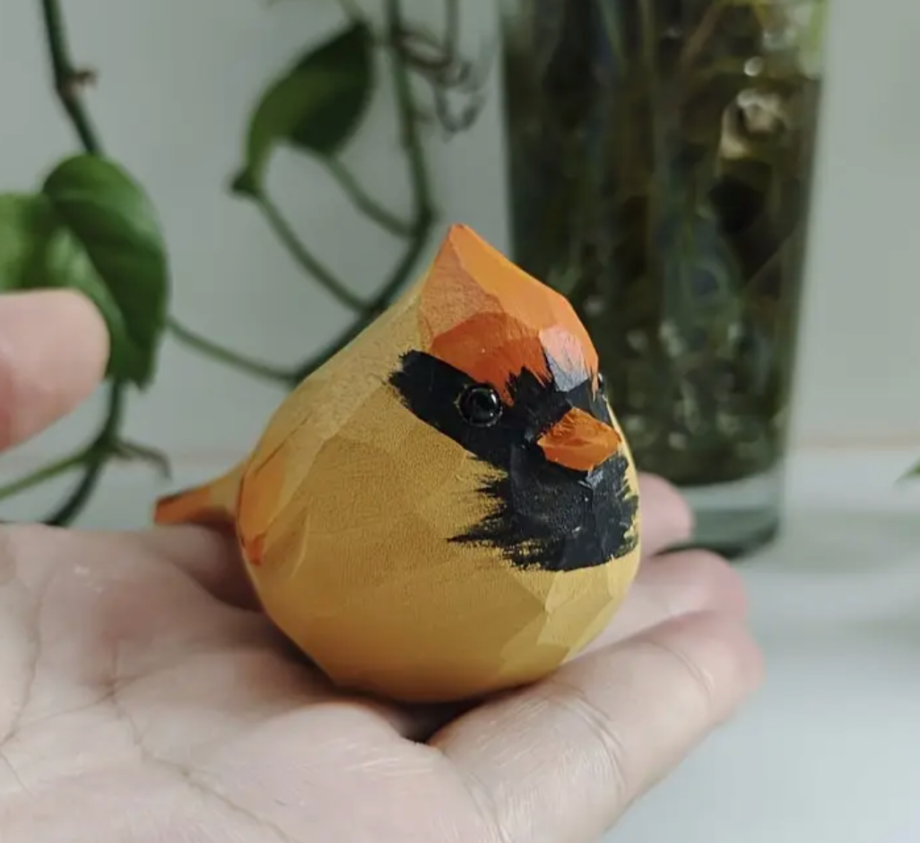Hand Crafted Wooden Cardinals