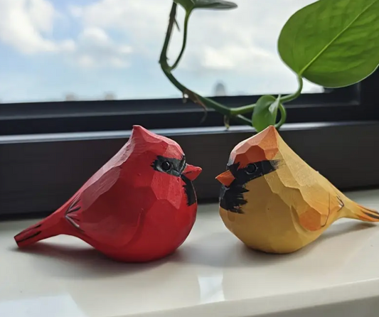 Hand Crafted Wooden Cardinals