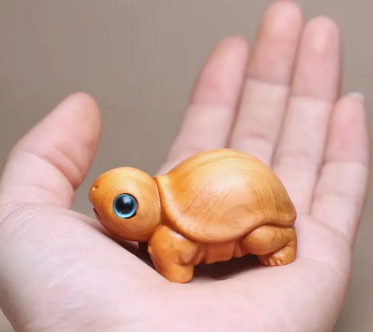 Hand Crafted Wooden Turtle