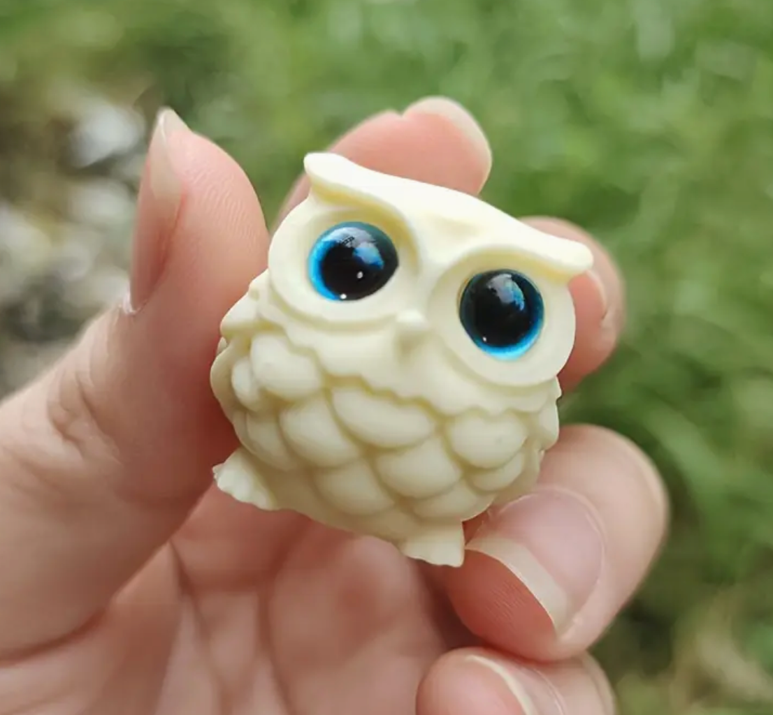 Hand Crafted Wooden/Resin Owl