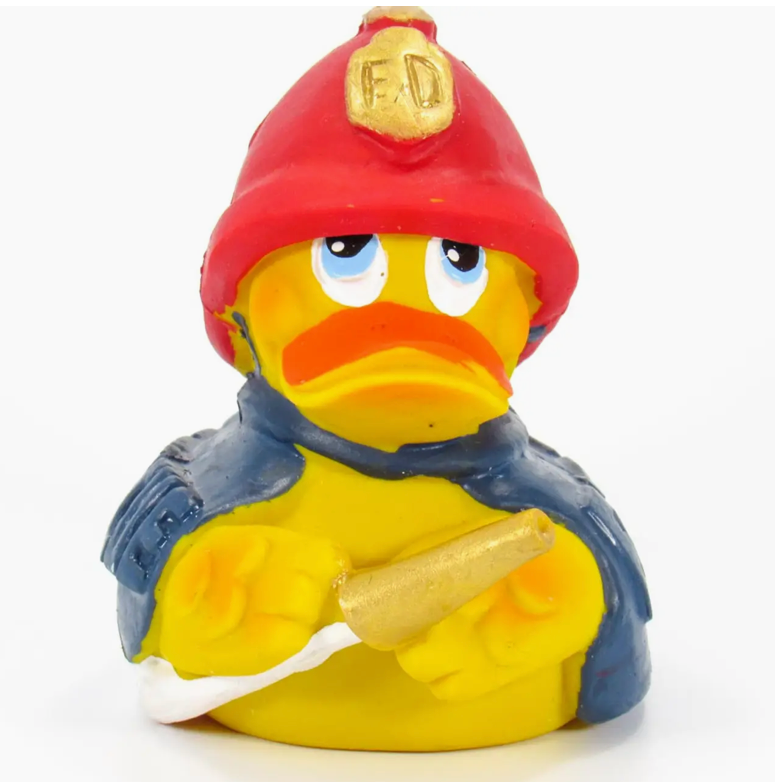 Lanco - Firefighter (Red) First Responder Rubber Duck