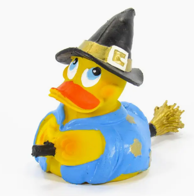 Lanco - Witch Broomstick Rubber Duck