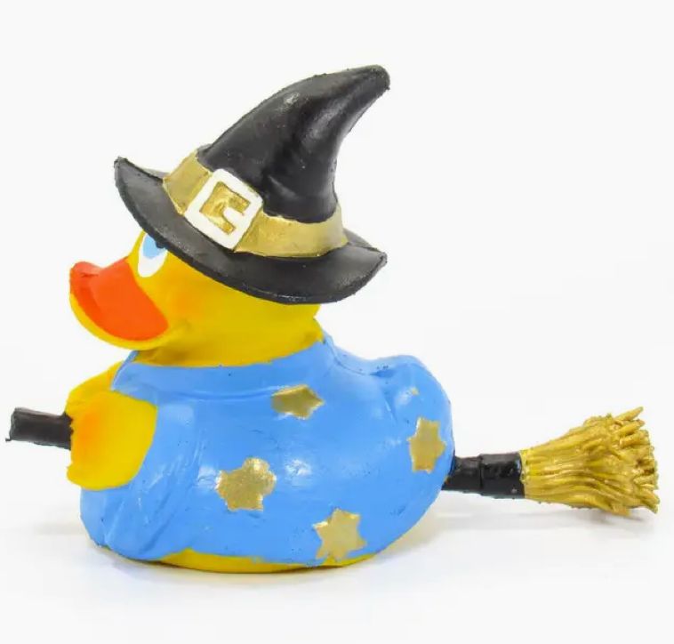 Lanco - Witch Broomstick Rubber Duck