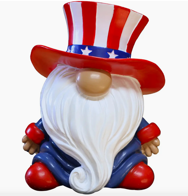 Americana Gnome Garden Statue