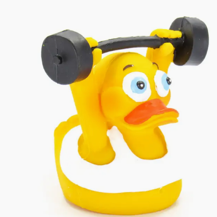 Lanco - Weightlifter Work Out Rubber Duck
