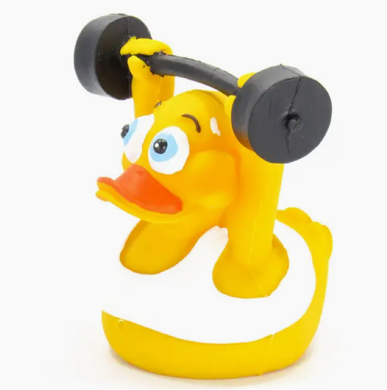 Lanco - Weightlifter Work Out Rubber Duck