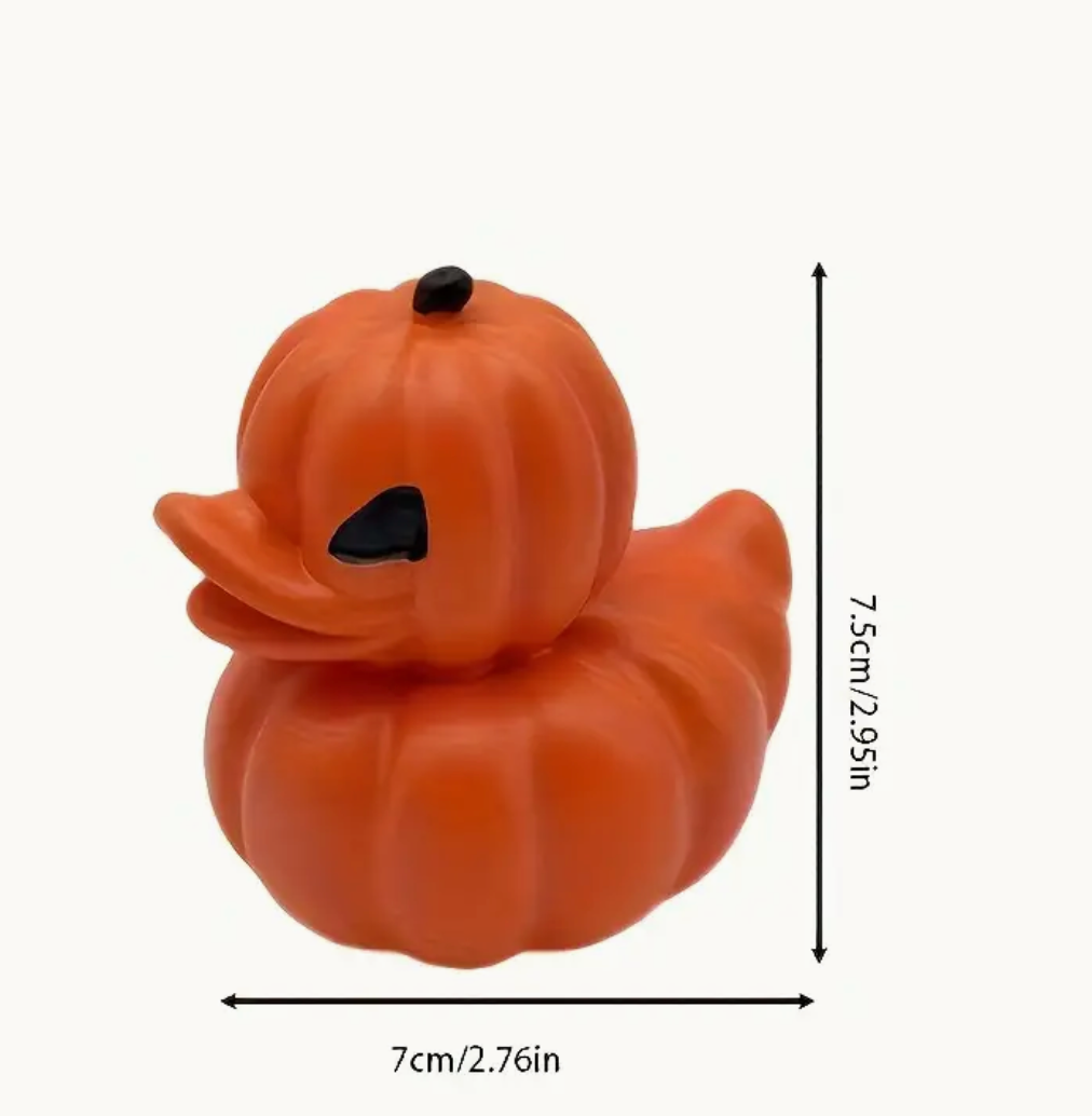 Pumpkin Halloween Resin "Rubber" Ducky