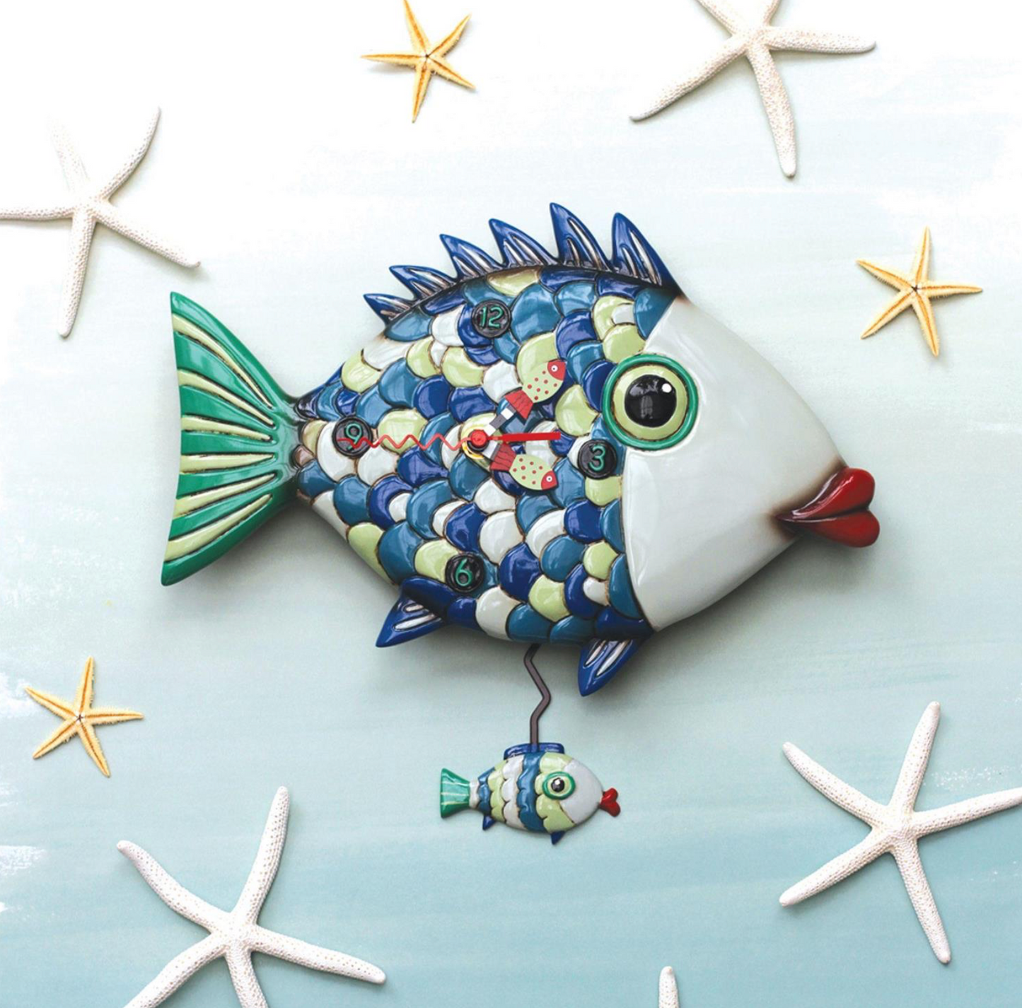Fishy Lips Clock - Allen Designs