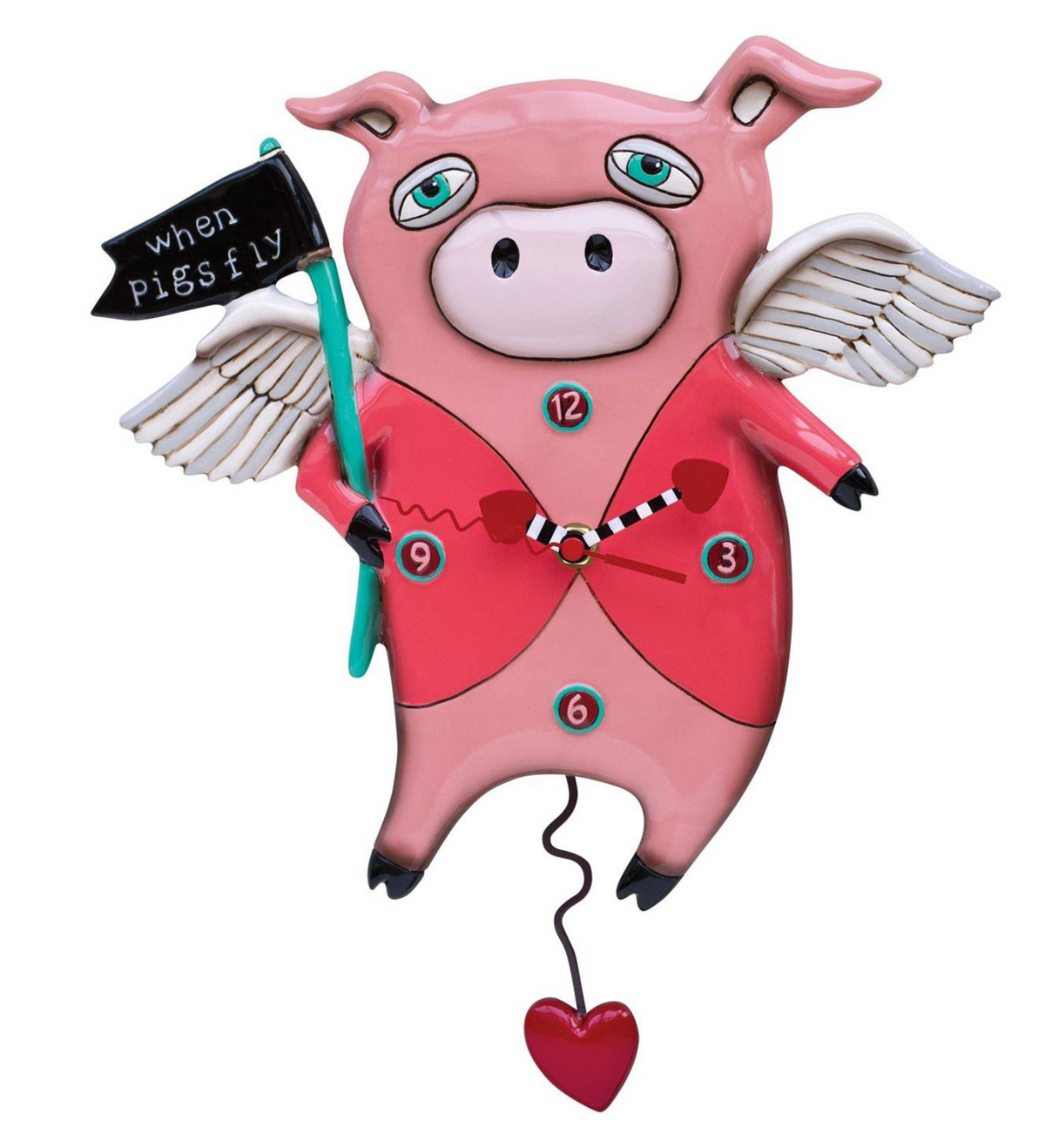 Pigs Fly Clock - Allen Designs X