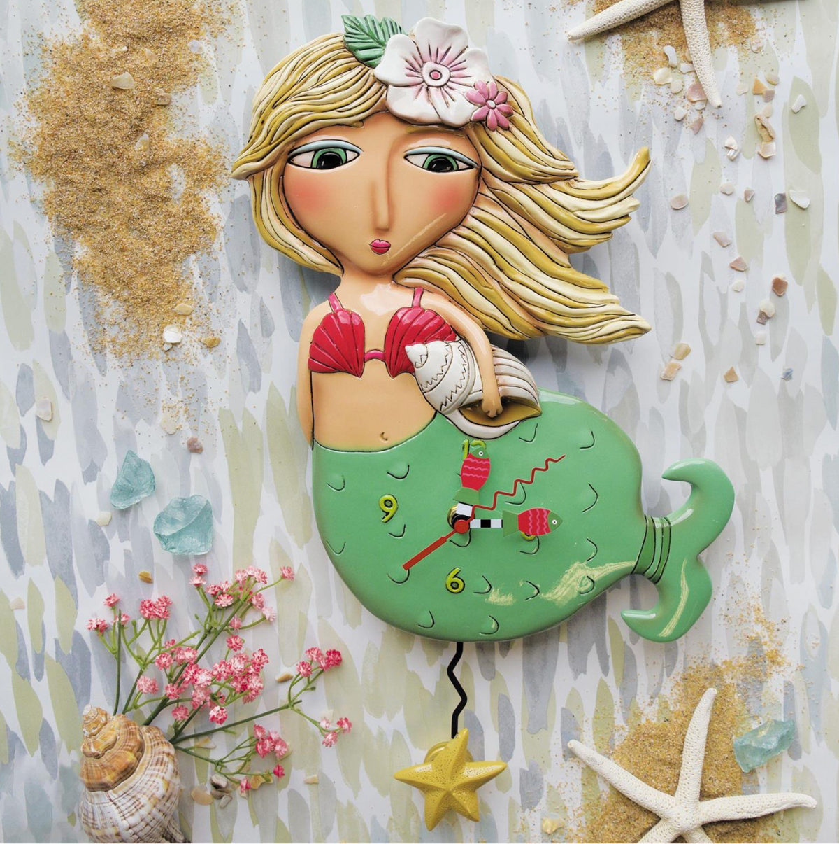 Shelley Mermaid Clock - Allen Designs 6