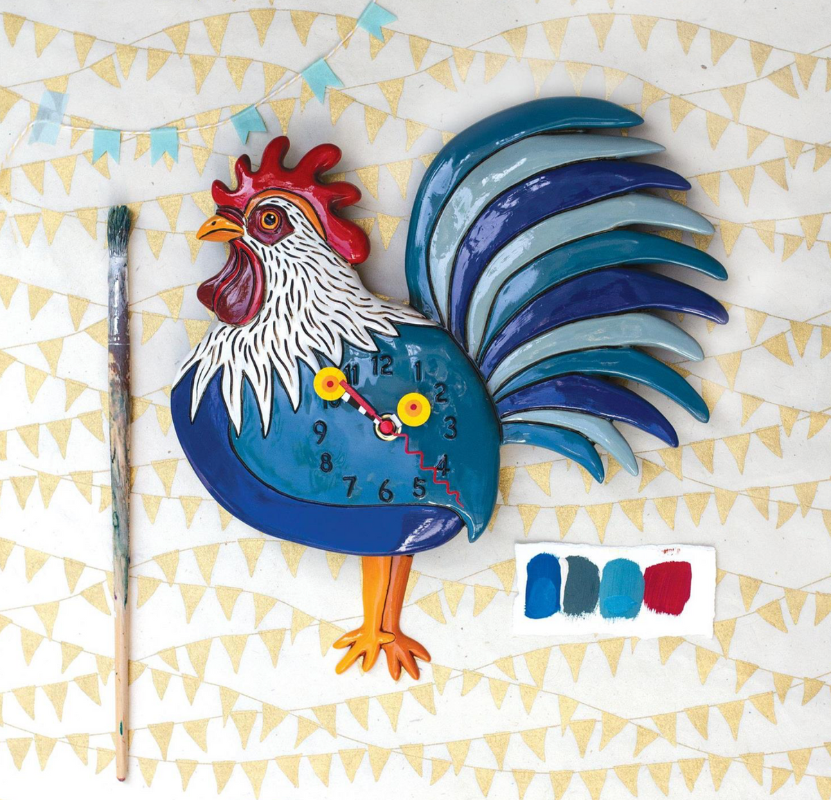 Rise N Shine Rooster Clock - Allen Designs V