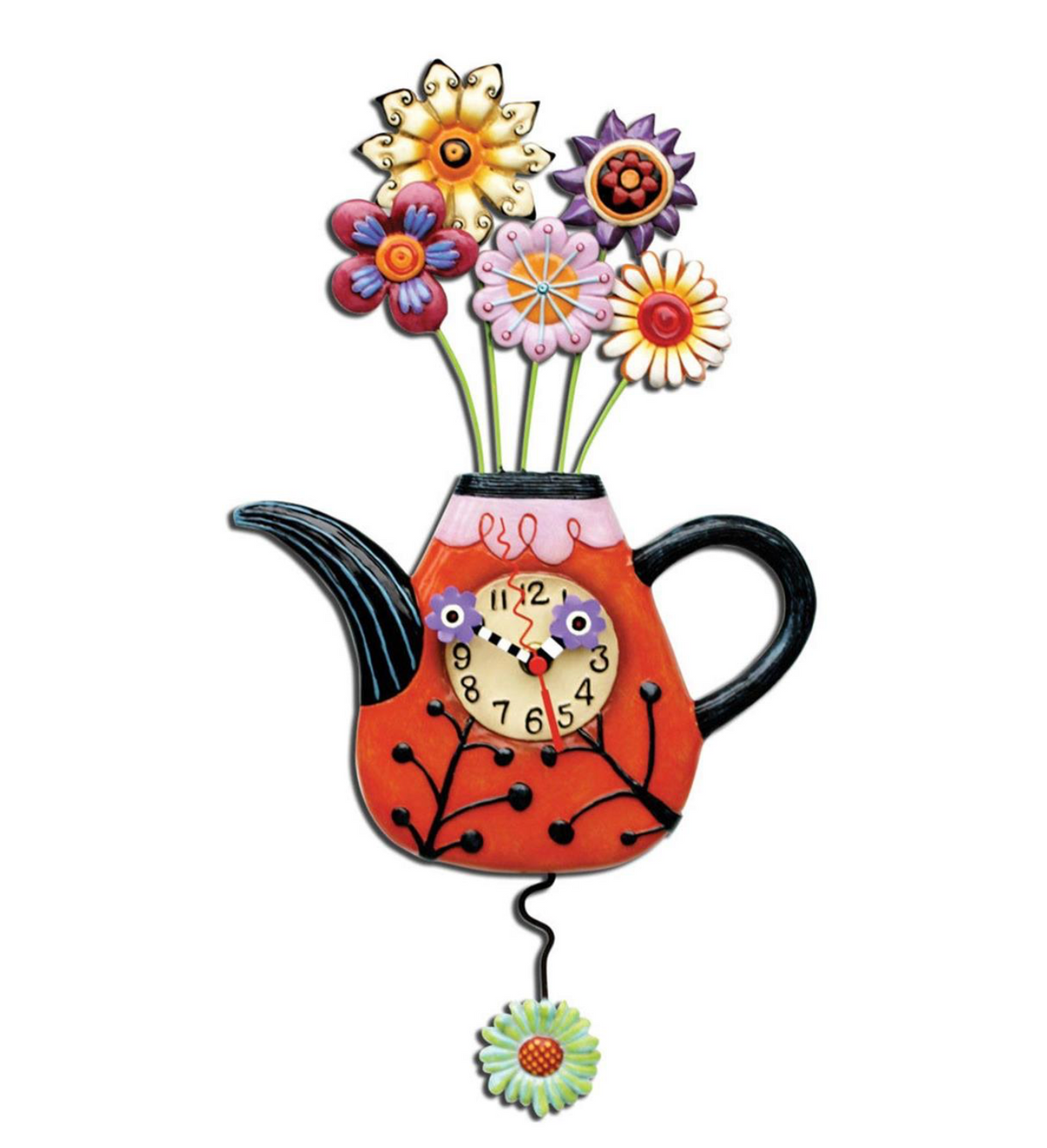 Flower-tea-ful Clock - Allen Designs C