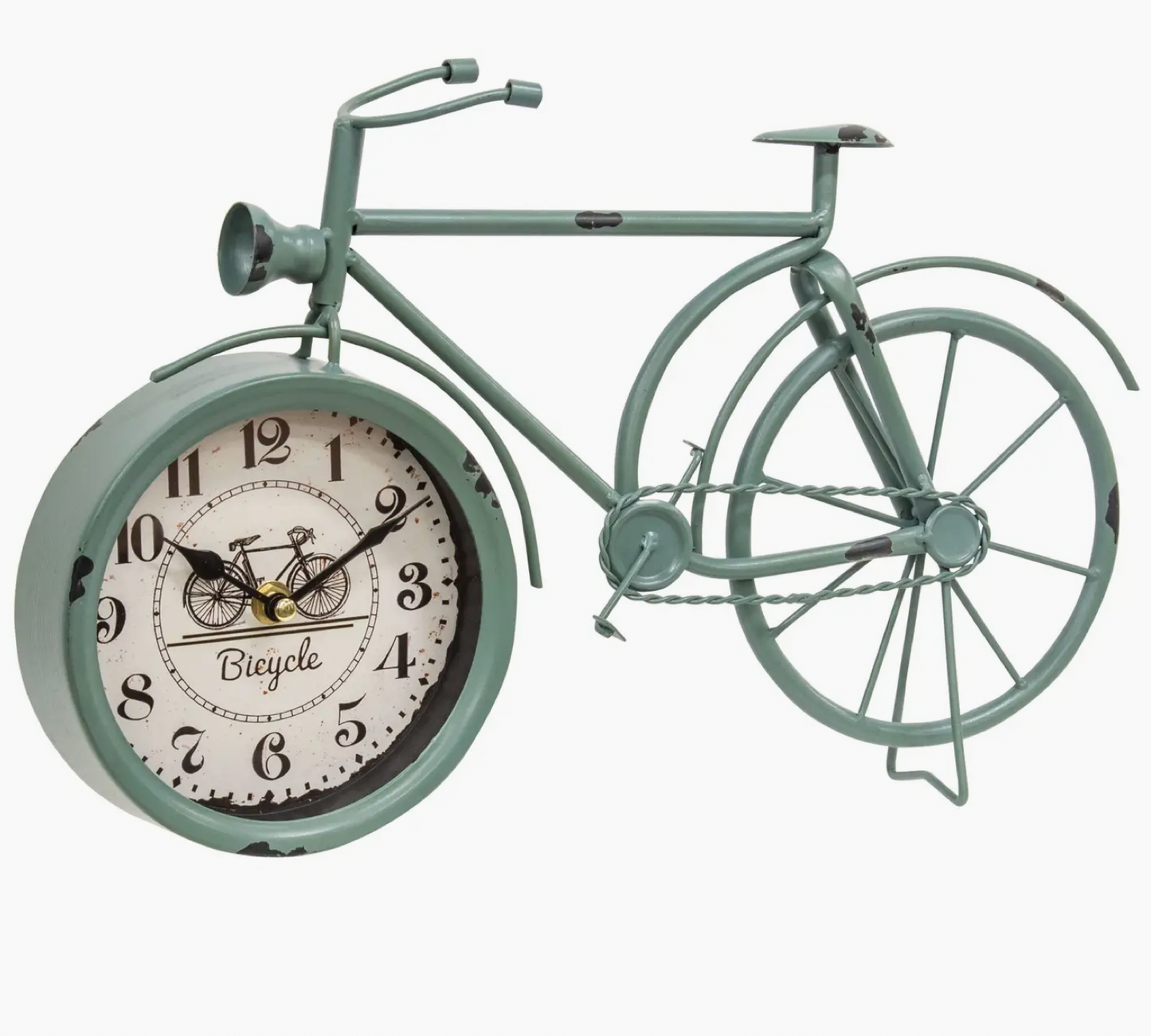 Farmhouse Blue Bicycle Clock