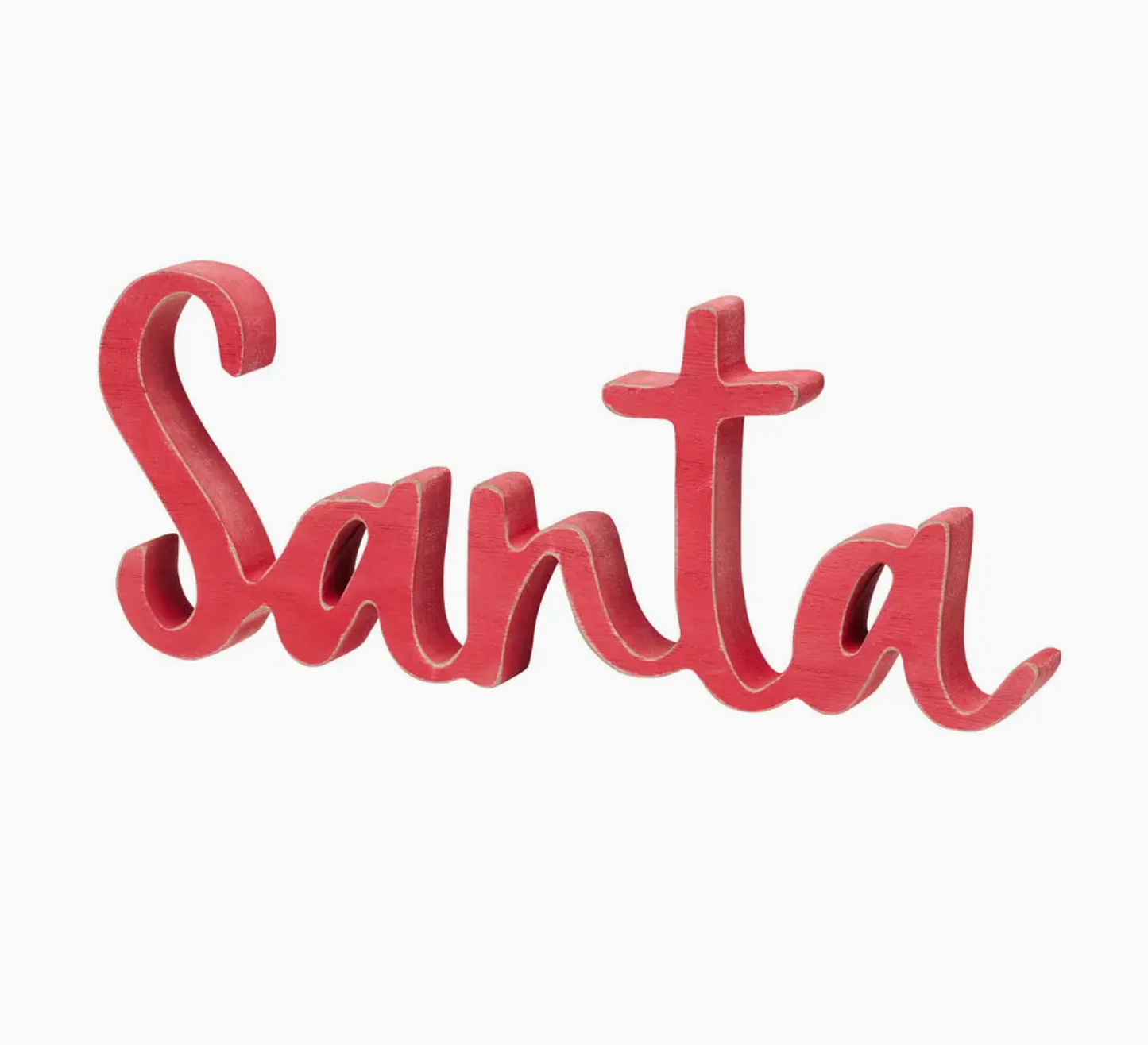 Santa Christmas Word Cutout