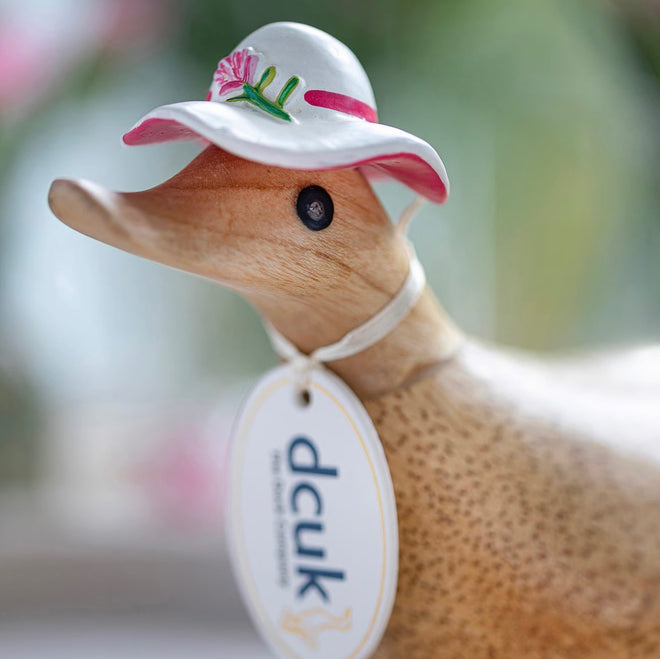 DCUK British Flower Hat & Boot Ducky - Carnation