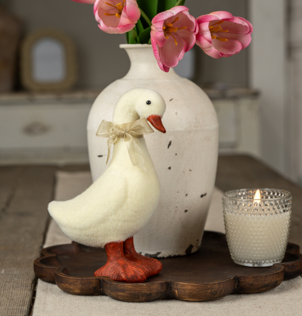 Cream Fuzzy Ducks - (sold individually)