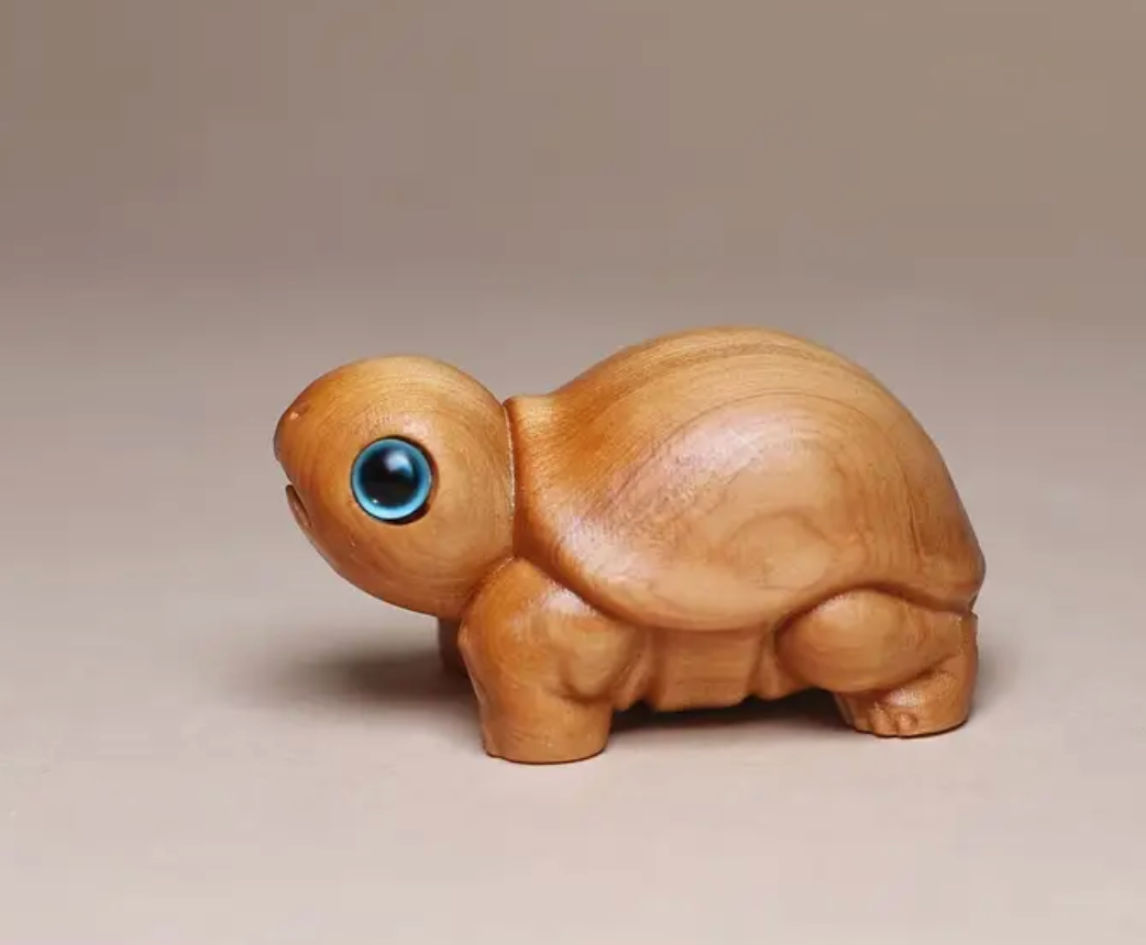 Hand Crafted Wooden Turtle