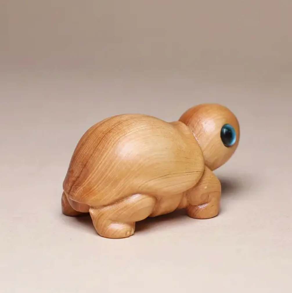 Hand Crafted Wooden Turtle