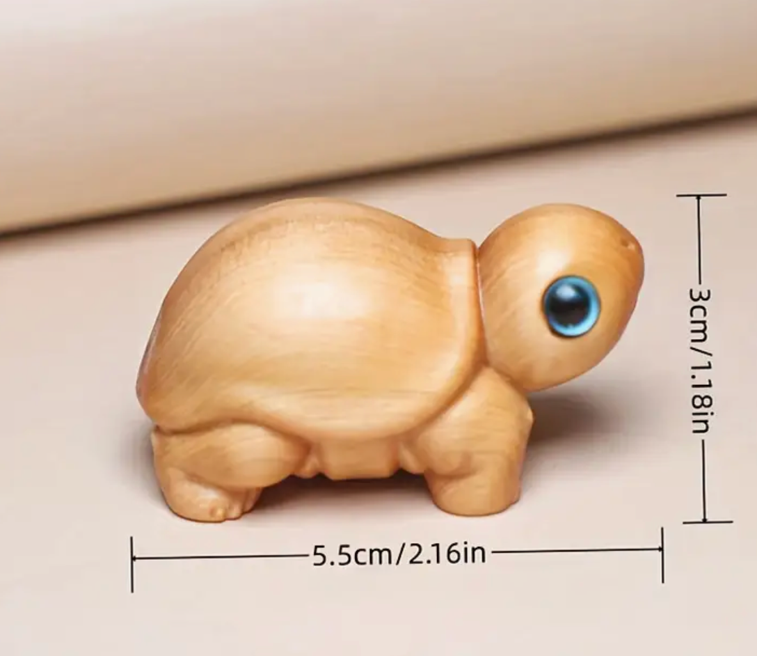 Hand Crafted Wooden Turtle