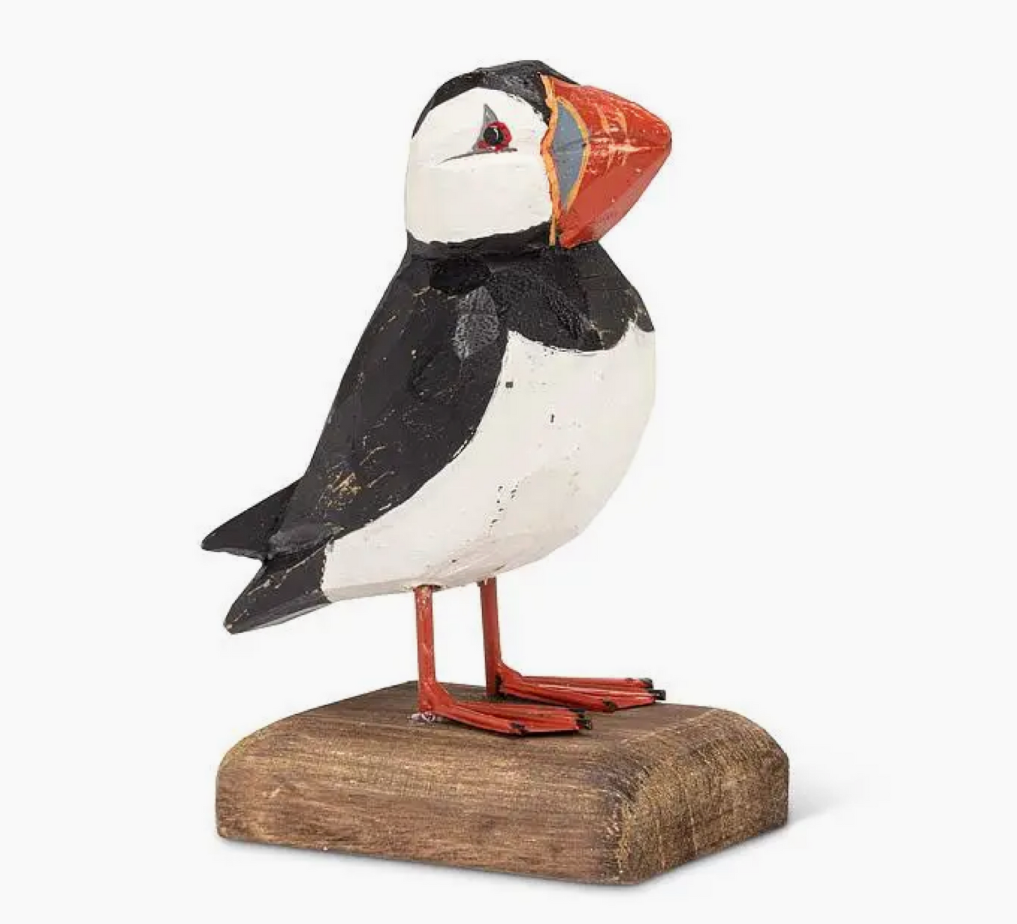 Carved Puffin On Base (2 sizes Available)