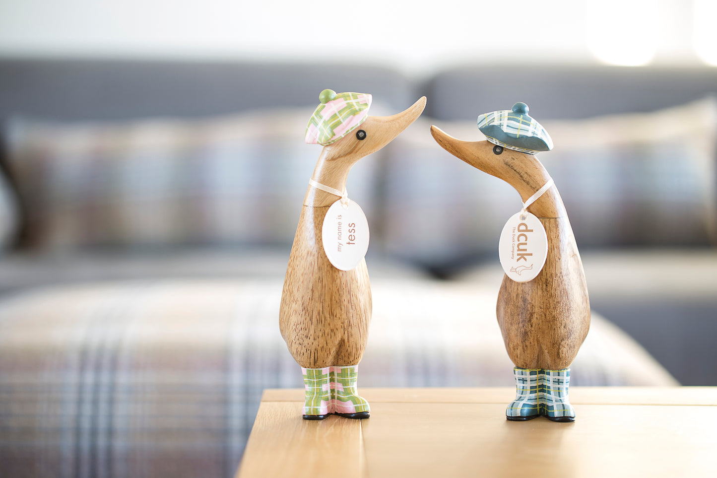 DCUK Tartan Hat & Boots Duckling