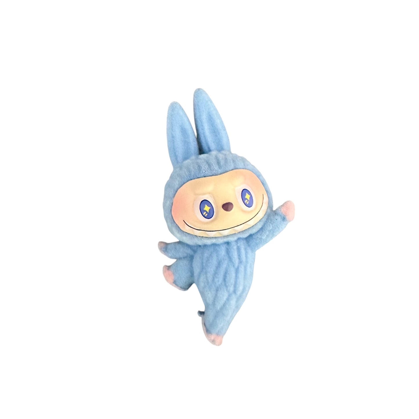 Flocked Mini Yoga Pose Labubu Figurines