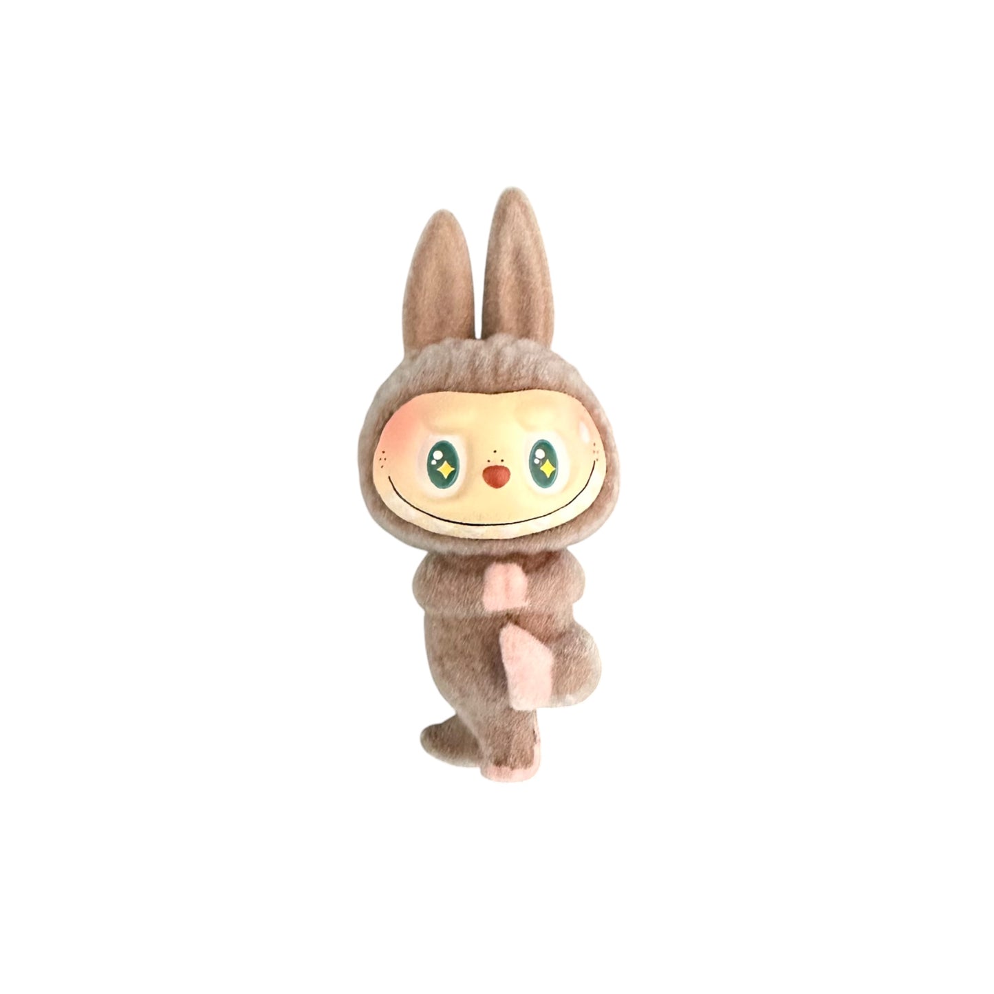 Flocked Mini Yoga Pose Labubu Figurines