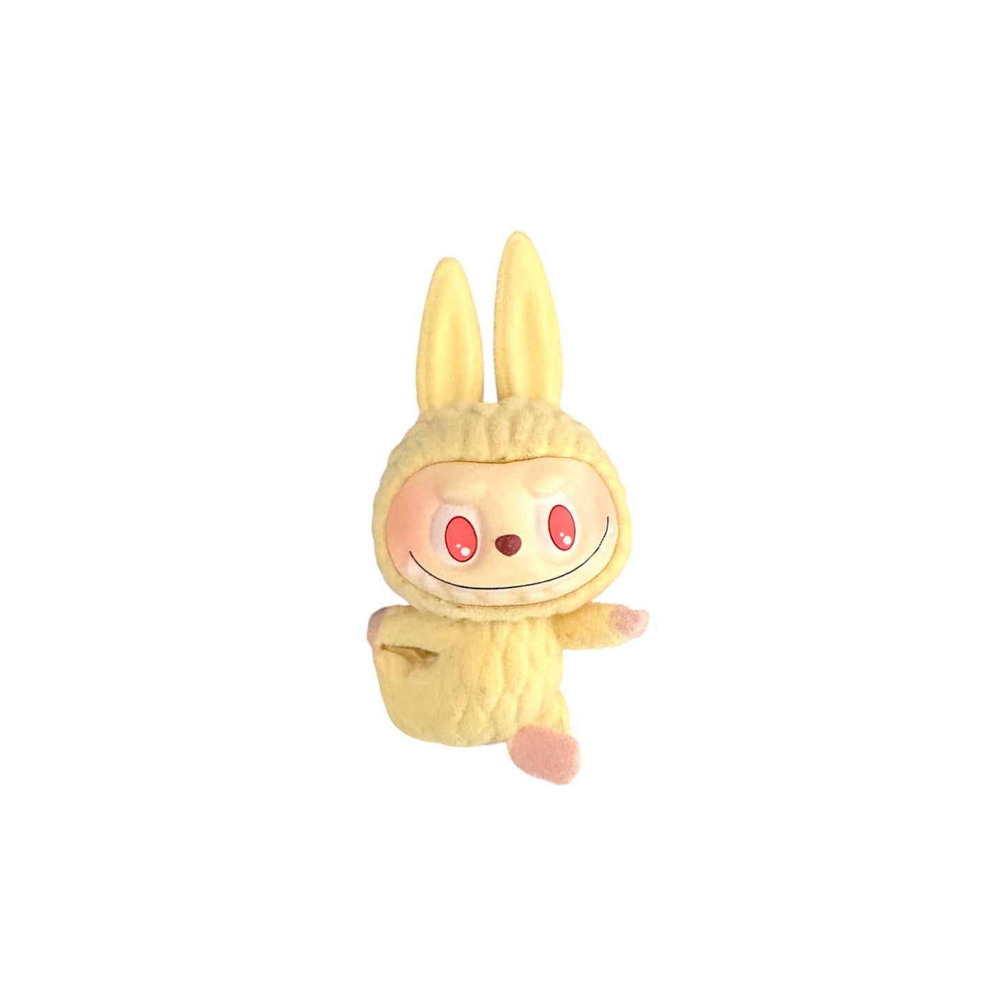 Flocked Mini Yoga Pose Labubu Figurines