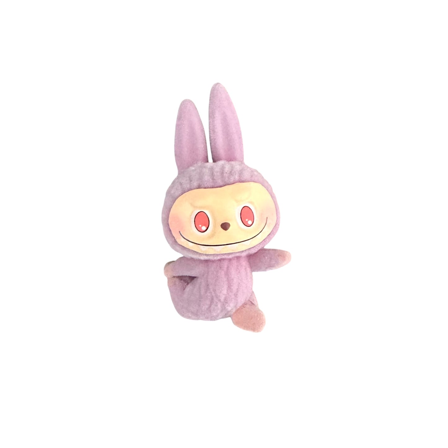 Flocked Mini Yoga Pose Labubu Figurines