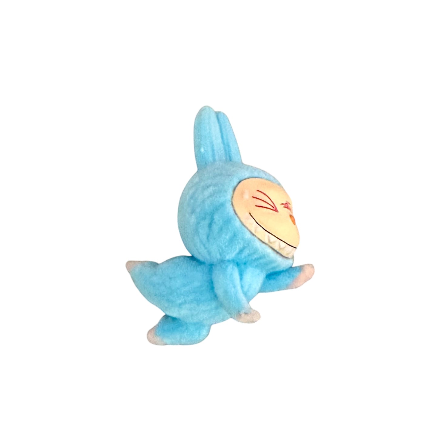 Flocked Mini Yoga Pose Labubu Figurines