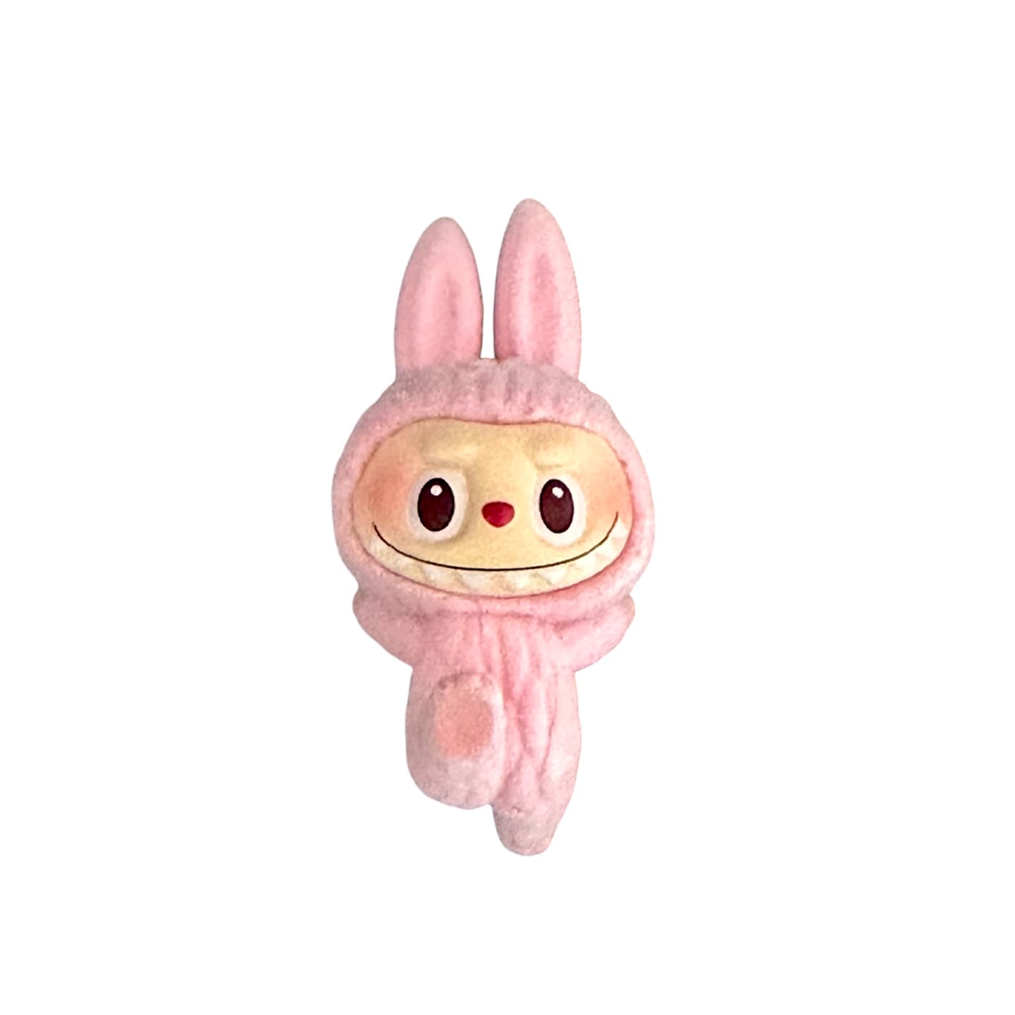 Flocked Mini Yoga Pose Labubu Figurines