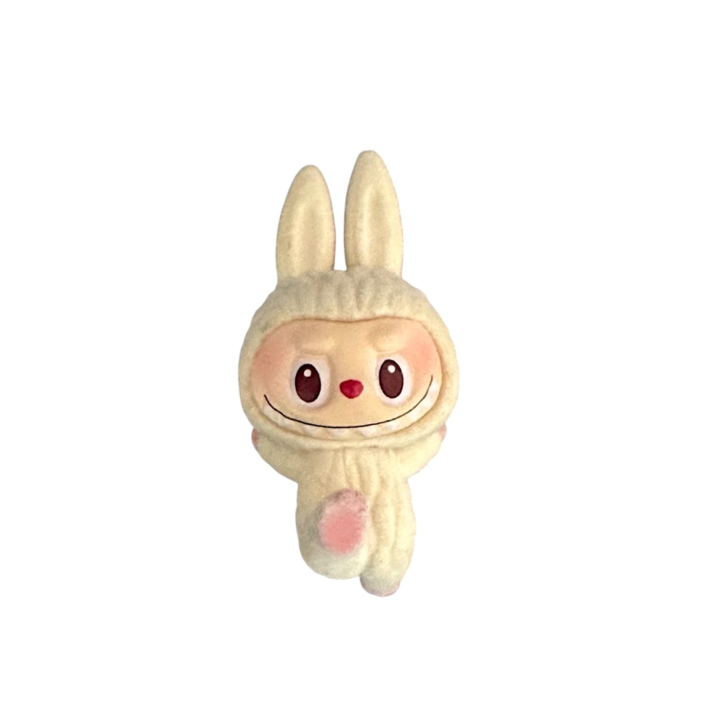 Flocked Mini Yoga Pose Labubu Figurines