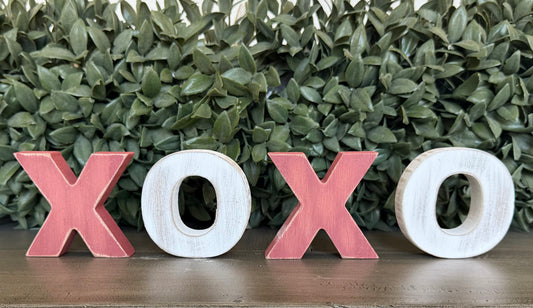 XOXO Standing Letters - 4 pc set