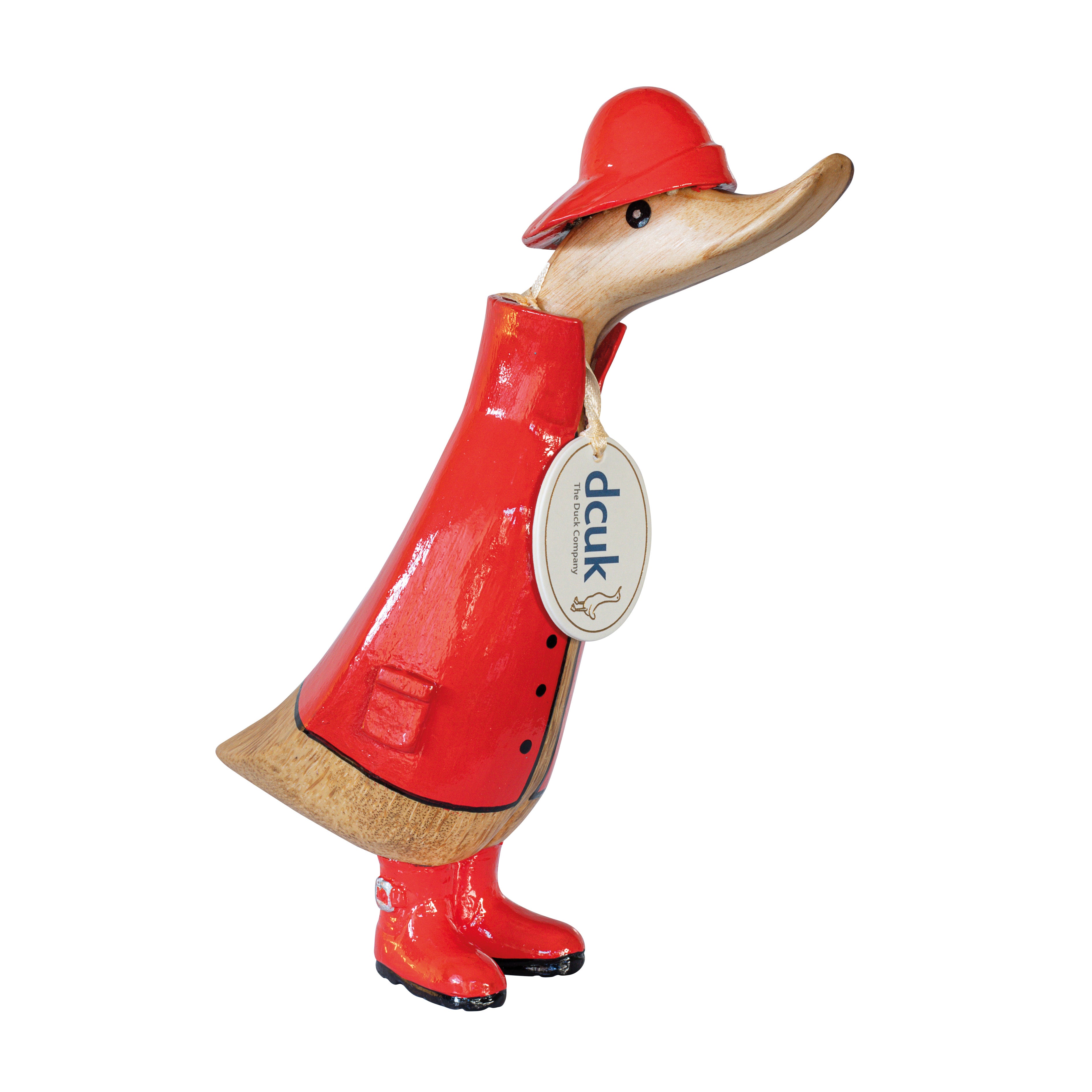 Wooden ducks with hot sale red boots