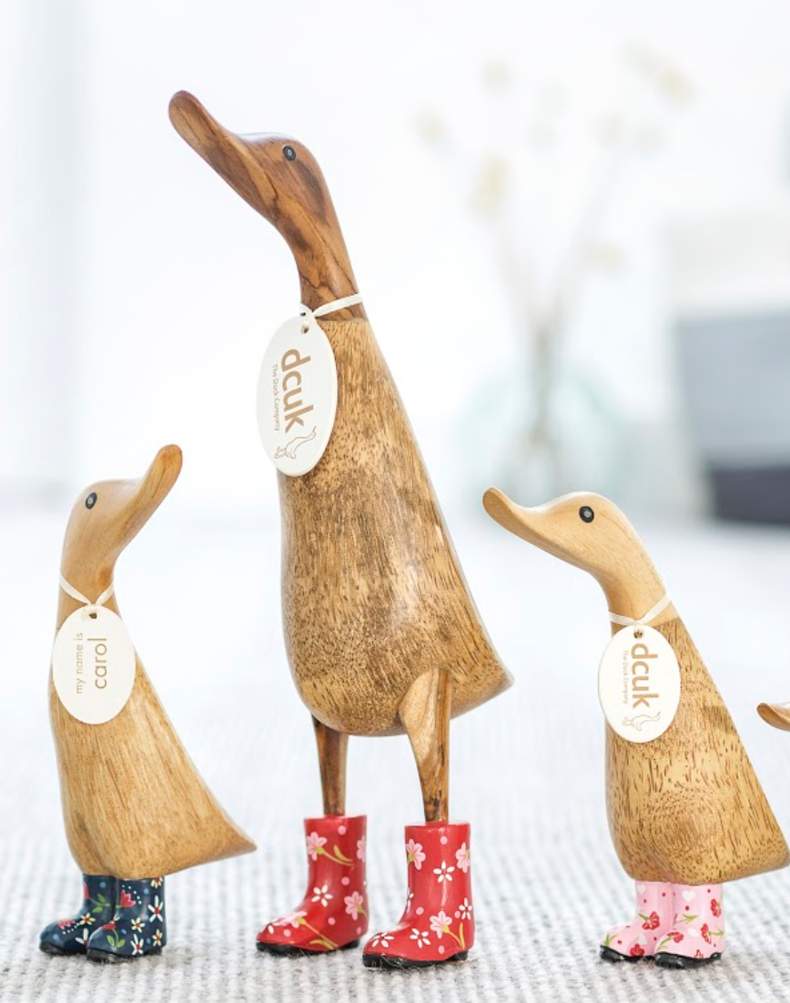 DCUK Floral Boots Ducklets | Wooden Ducklings - Ducks-n-Stuff