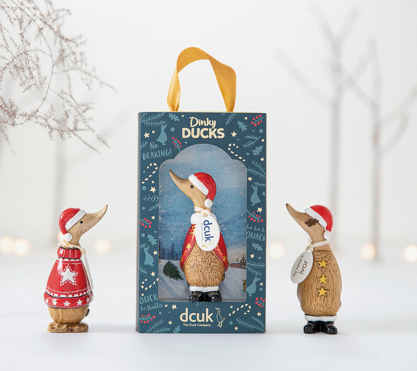 DCUK Christmas Dinky Wooden Ducks - Ducks-n-Stuff