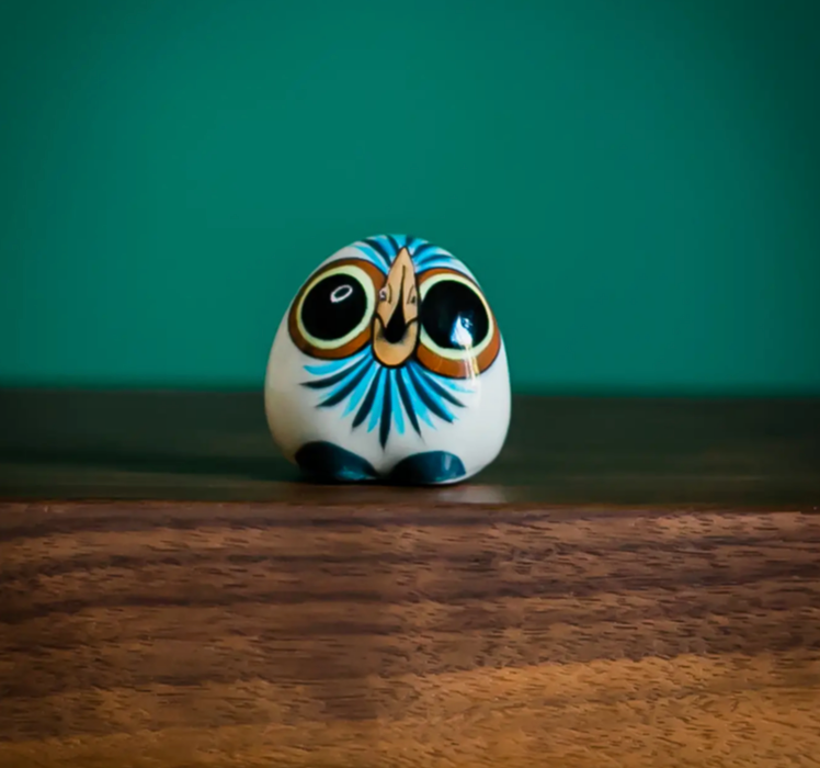 Hand Painted Ceramic Owls