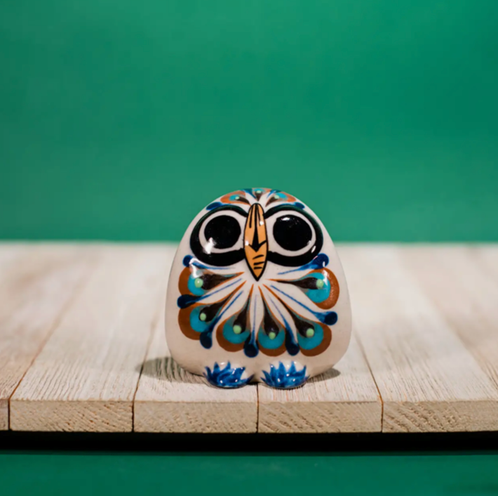 Hand Painted Ceramic Owls