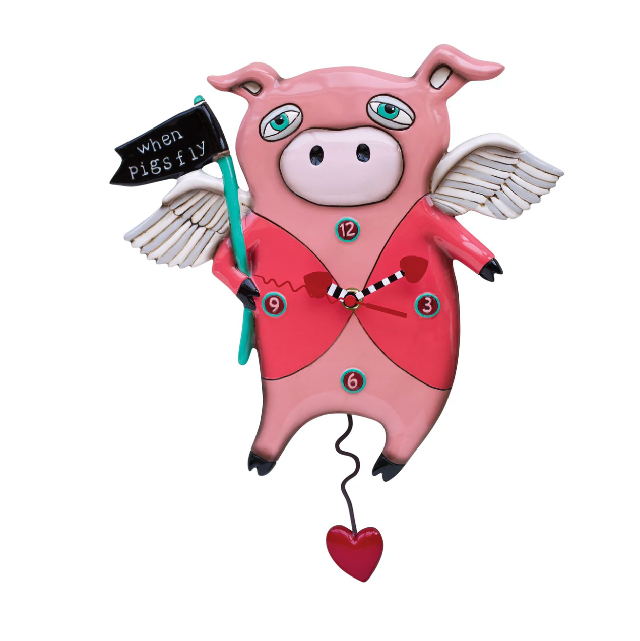 Pigs Fly Clock - Allen Designs