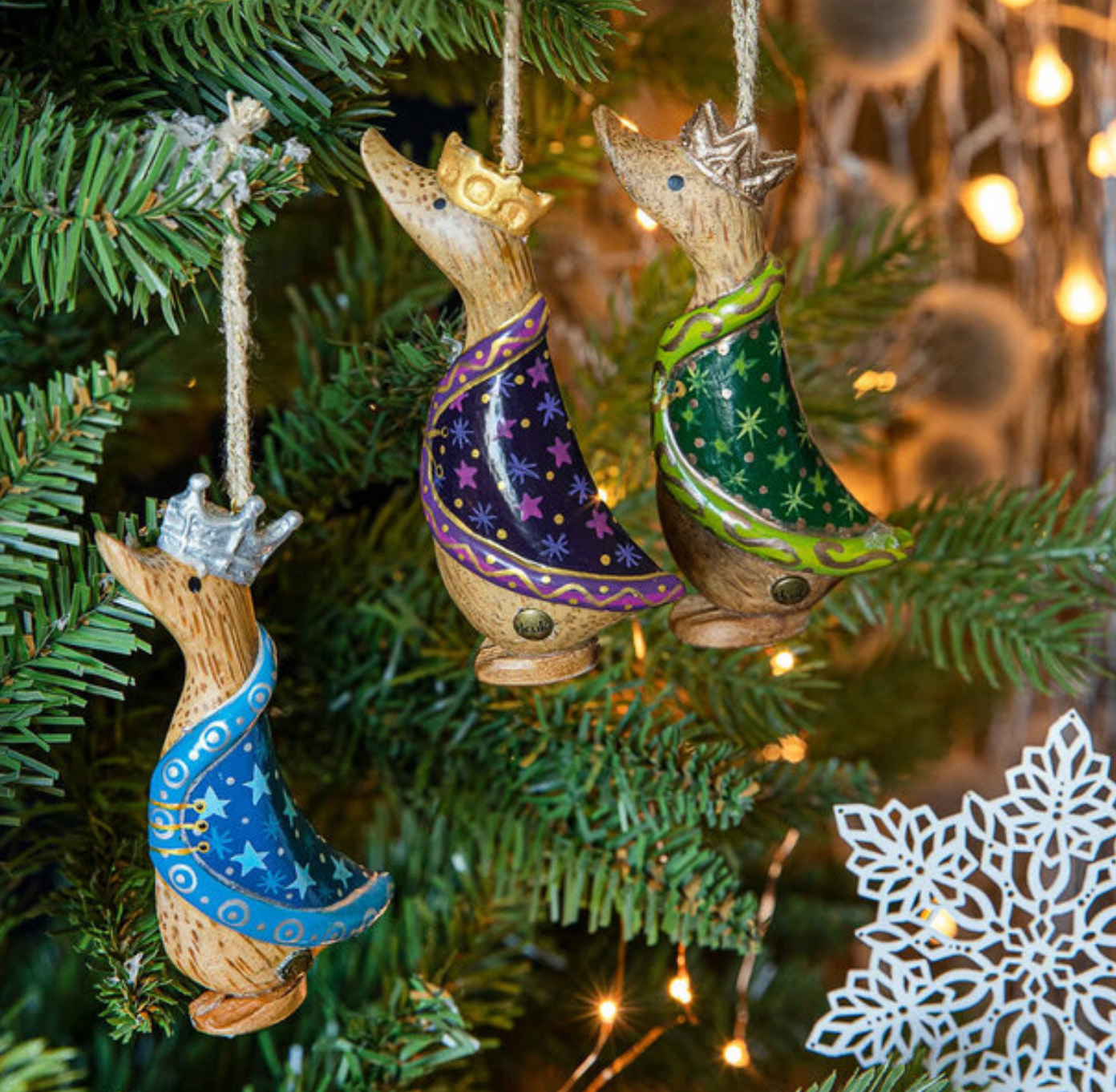 DCUK Three Kings Christmas Duck Ornament