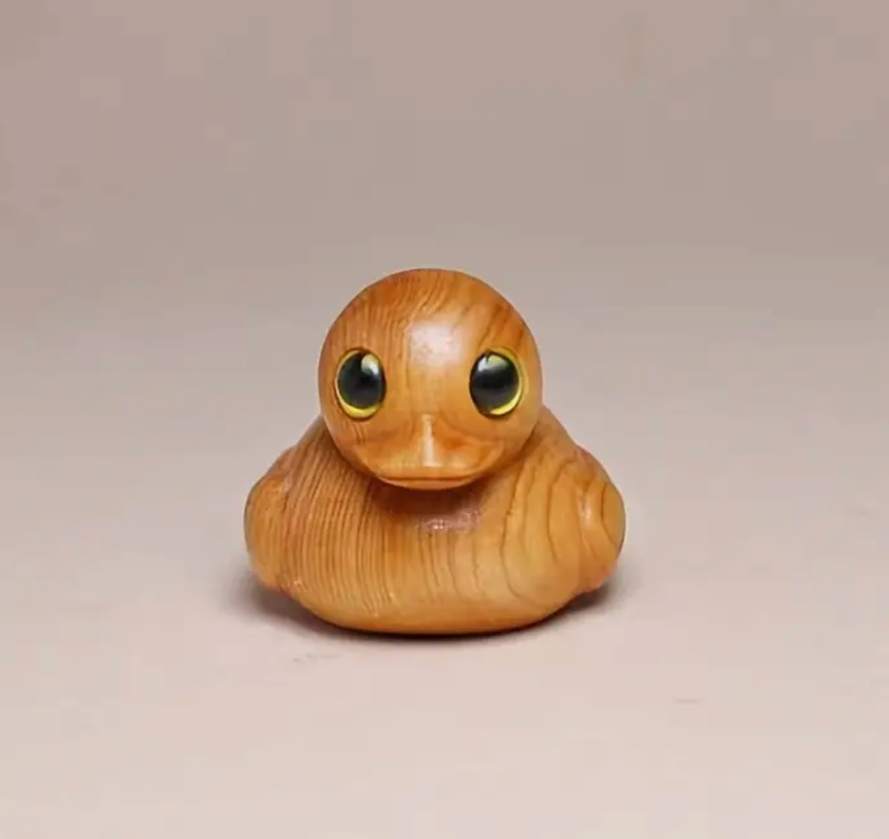 Hand Crafted Wooden Rubber Ducky