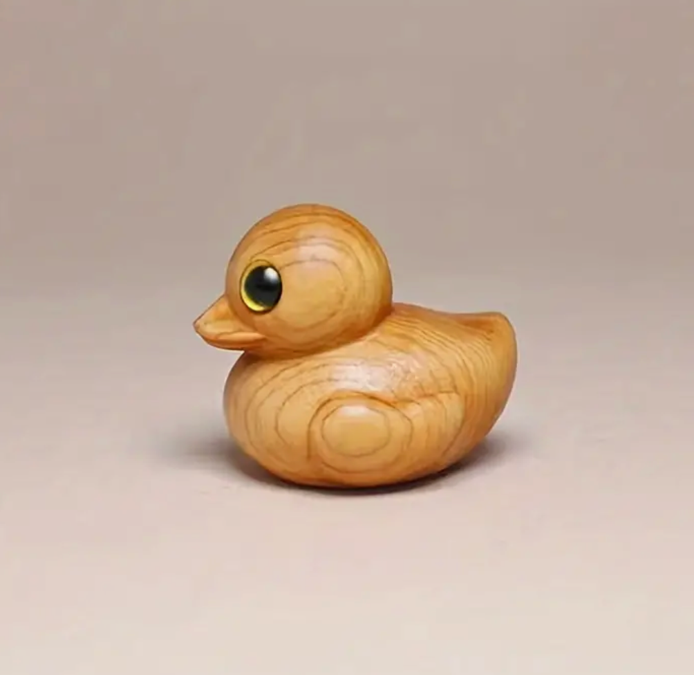 Hand Crafted Wooden Rubber Ducky