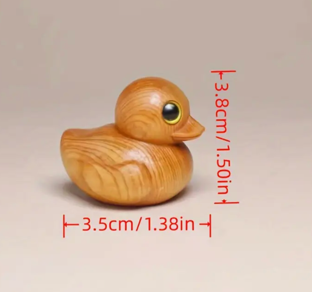 Hand Crafted Wooden Rubber Ducky