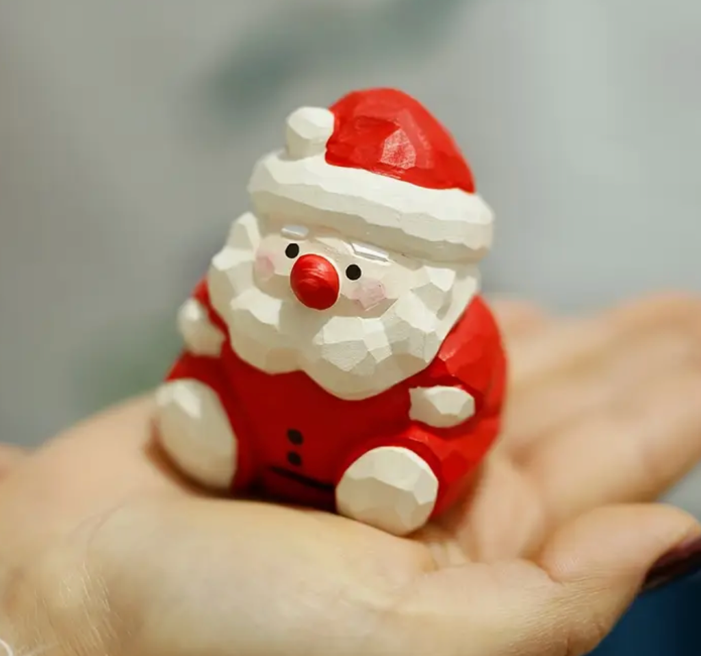 Hand Crafted Wooden Santa Clause