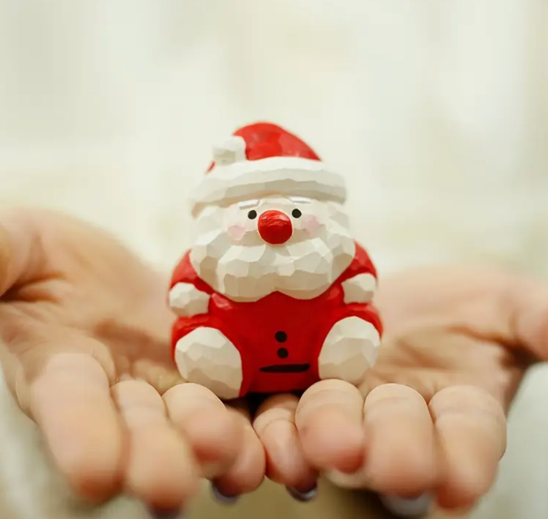 Hand Crafted Wooden Santa Clause